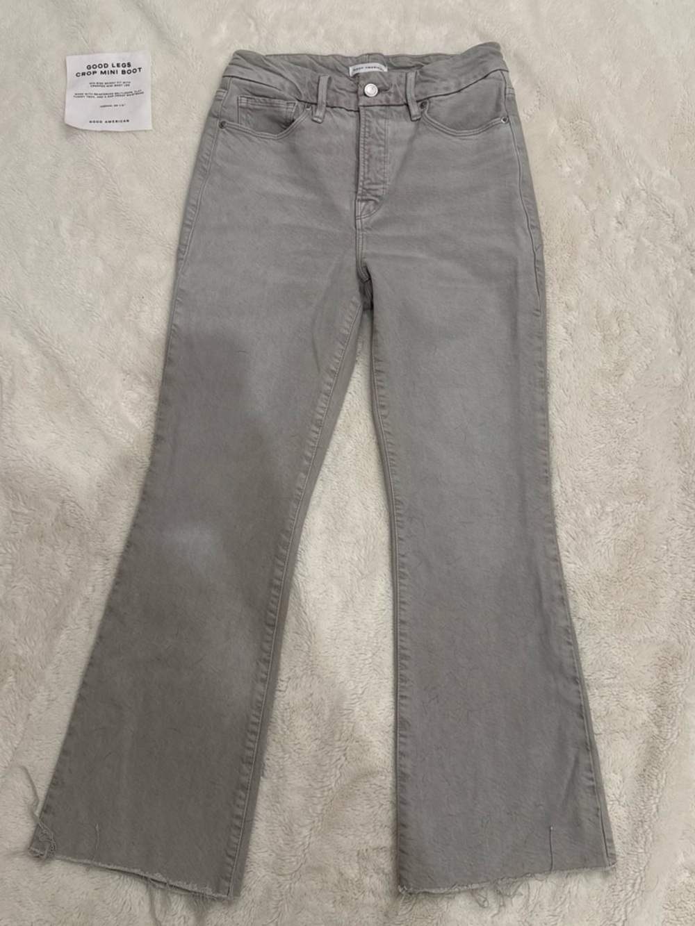 Women’s High-Rise Gray Flare Jeans